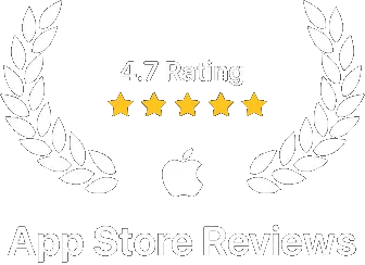 4.7 stars app store rating