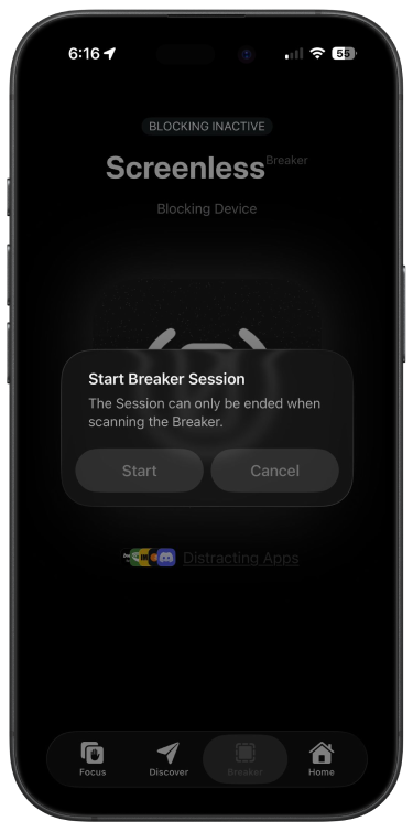 Connect your Breaker screen on a phone